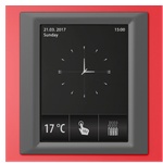 ELKO EP RF Touch-W Сензорно устройство за управление Червена(пластмаса) Тъмно сив Слонова кост (RFTW-ARE-BDG-CIV)