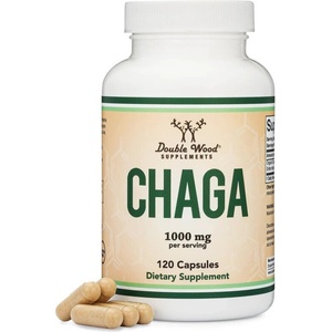Double Wood Supplements Chaga - Чага, 120 капсули Double Wood (27216 DW)