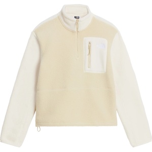 The North Face Дамски поларен пуловер The North Face Women's Yumiori 1/4 Zip Fleece jumper - Desert Stone / White Dune (105-7922-0314)