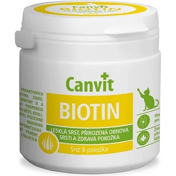 Canvit Biotin - препарат за здрава и лъскава козина на котки 100 табл. / 100 г