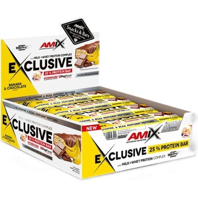 Amix Nutrition Exclusive Protein Bar [12 x 85 грама] Шоколад и банан