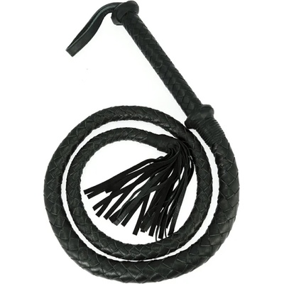 Rimba Дълъг черен арабски кожен камшик
