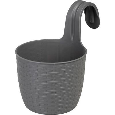 Strend pro Závesný kvetináč PP, 26x18x24,5 cm, sivá