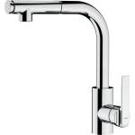Strohm Teka Кухненски смесител Teka IN 938 Plus Pull-out, Изтеглящ се душ с 2 вида струи на водата, Въртящ се чучур, Хром (116020010)