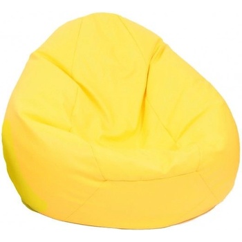 Pufrelax Пуф, круша, 520л. , Nirvana Gigant - Yellow , Еко кожа, Пълнеж от Полистиролни перли