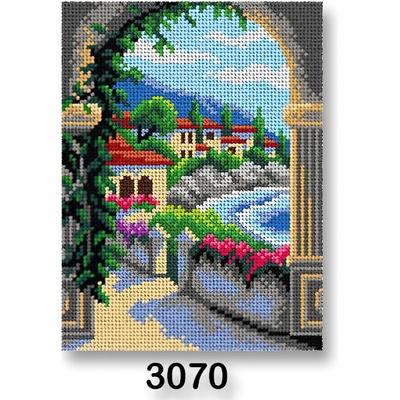 VTC Vyšívací předloha 70246 3070 pohlednice z dovolené modrá 18x24cm – Zboží Dáma