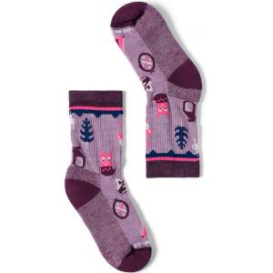 Smartwool Детски туристически чорапи Smartwool Kid's Hike Light Cushion Critter Cache Crew Socks Walking socks - Purple Dawn - размер 26-28 (EU) (207-1997-0211)