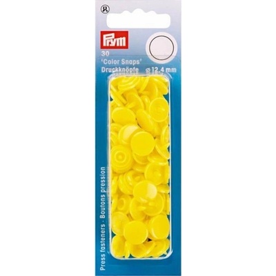 Prym Patentky plastové 12,4 mm, zářivě žluté