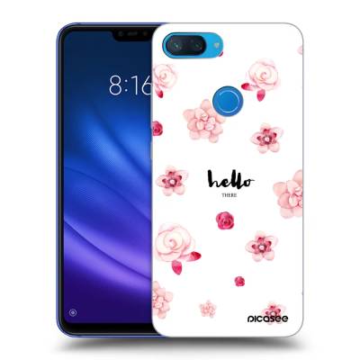 Picasee silikonový černý obal pro Xiaomi Mi 8 Lite - Hello there