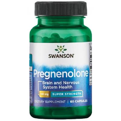 Swanson Pregnenolone, 50 mg, 60 капсули, Swanson (SWU438)