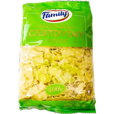 Family bezvaječné cestoviny fliačky 400 g