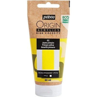 Pébéo Origin АКРИЛНА боя Primary Yellow 60 ml 1 бр (817002)