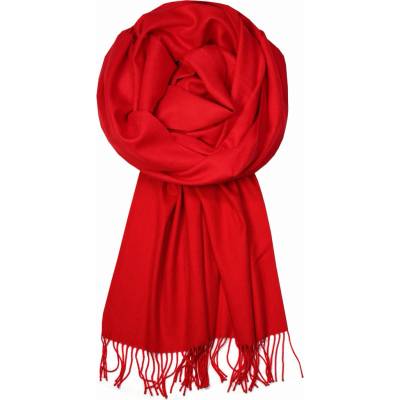Lenia red luxusní šála kašmírová H816K červená