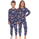 Dětské pyžamo Winter time tm.modré