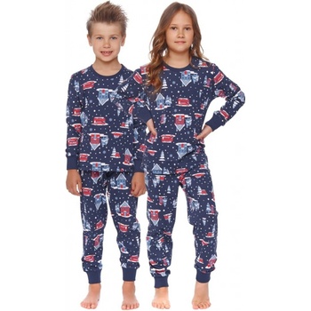 Dětské pyžamo Winter time tm.modré
