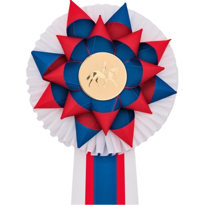 Kokarda třířadá TRIKOLÓRA průměr 16 cm
