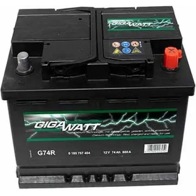 GIGAWATT 74Ah 680A right+