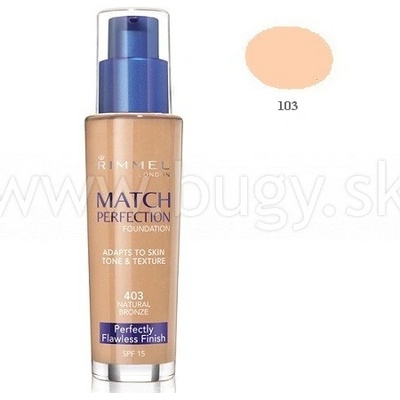 Rimmel Match Perfection Foundation SPF18 103 True Ivory 30 ml