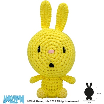 Wild Planet Ръчно плетена играчка, Заек 12см. Wild Planet (K8688)