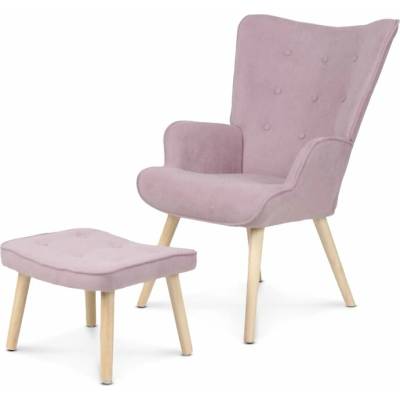 Sconto Kadri s podnožkou staroružová