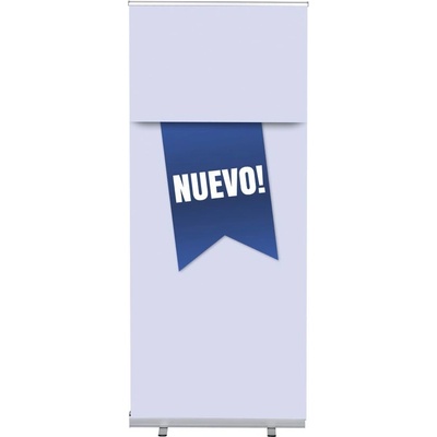 Jansen Display Set Roll-baneru Budget s vytištěným motivem, Novinka, modrý, španělsky, 870 x 2080 mm