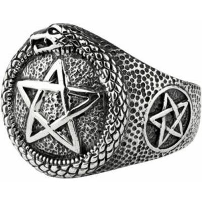 Etnox prsten Pentacle with snake SR1432