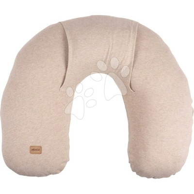 Beaba Hrejivý vankúš Little Warmy Jersey Heather Clay s ľanovými semienkami na nahrievanie a chladenie béžový