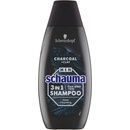 Šampóny Schauma Men šampón Charcoal & Clay 3 v 1 400 ml