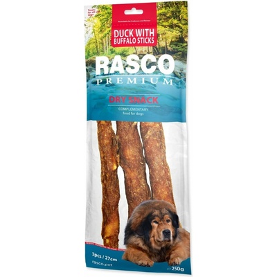 Rasco Premium byvolia koža obalená kačacím tyčinky 3 x 250 g
