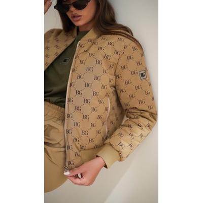 Dámska bomber bunda Svetlo hnedá