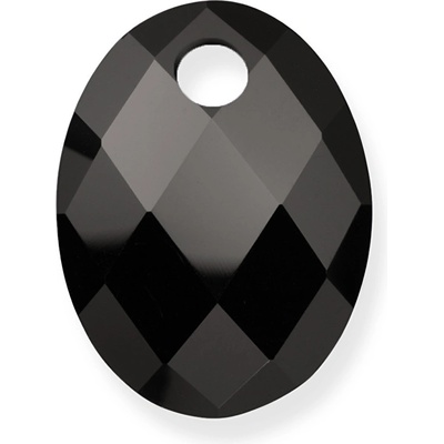 Sparkling Jewels Oválný přívěsek z černého onyxu PENGEM07 MO