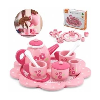 Vigan Сервиз за чай и кафе, Viga Toys, Wood, 12 части, 18 месеца, Многоцветен