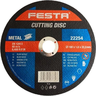 Festa Kotouč řezný na ocel 180x1,6mm