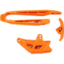 UFO Vodítko reťaze zadné + predné KTM SX-SX-F 07-10/EXC-EXC-F 08-10 oranžová