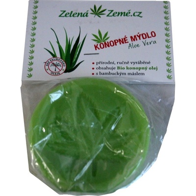 Zelená Země Konopné mydlo Aloe Vera 80 g