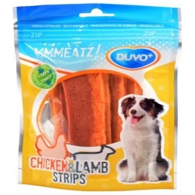 Duvoplus CHICKEN LAMB STRIPS - Здравословно лакомство за кучета, лентички с пилешко и агнешко месо 100 гр, Белгия - 311598