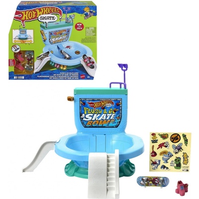 Hot Wheels Skates Splachovací Fingerboard skatepark, exkluzívny Fingerboard a pár topánok
