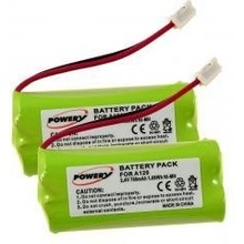 Powery 2x schnurlos Telefon Siemens gigaset A245, A265, A160 700mAh NiMH 2,4V - neoriginální