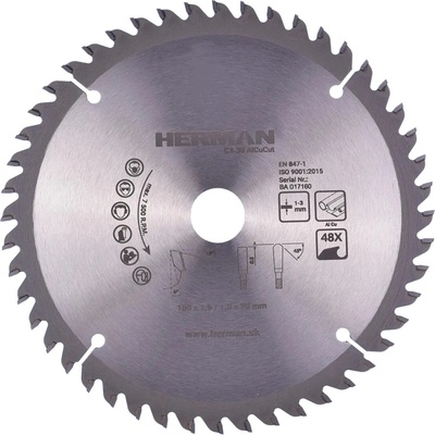Herman Pílový kotúč CX-30 AlCuCut 160x1,6/1,0x20mm 48 zubov