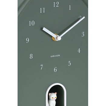 Karlsson Стенен часовник със звук Karlsson Modern Kitty 20 x 29 cm (KA6100GR)