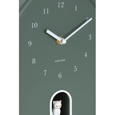 Karlsson Стенен часовник със звук Karlsson Modern Kitty 20 x 29 cm (KA6100GR)