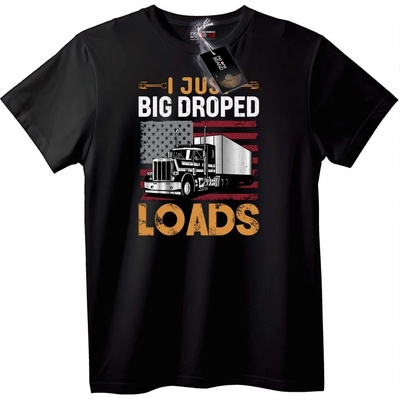 NOONEBRAND Тениска Камионджия Голям Товар - 2XL, Black