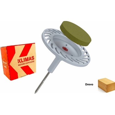 KLIMAS Wkret-met DRIVE W Tanierová hmoždinka s kovovou skrutkou do dreva Ø6 mm 320 mm - 50 ks