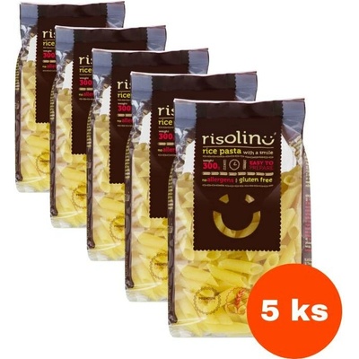 Risolino Rýžové těstoviny penne 5 x 300 g