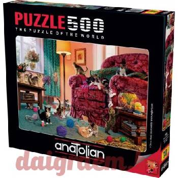 Anatolian Пъзел anatolian 3632 - 500 части - Палави котенца (p3632)