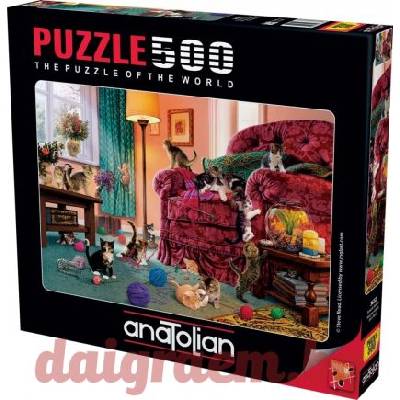 Anatolian Пъзел anatolian 3632 - 500 части - Палави котенца (p3632)