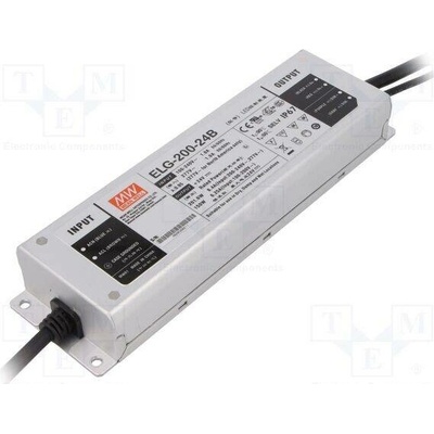 MEAN WELL ELG-200-24B Napájecí zdroj: spínaný; LED; 200W; 24VDC; 8,4A; 100÷305VAC; IP67