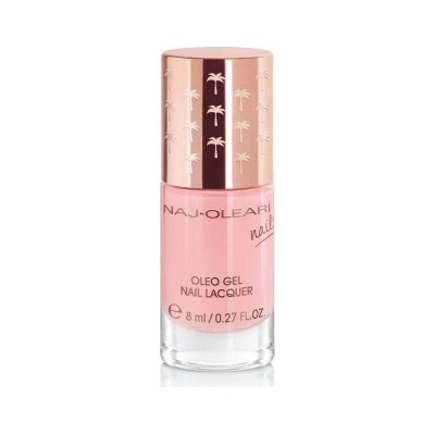 Naj Oleari Oleo gel Nail Lacquer lak na nehty s gelovým efektem 10 frosty pink 8 ml