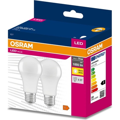 Osram LED žárovka VALUE CLASSIC A 75, E27, 10 W, 1055 lm, 2700 K 60 x 118 mm