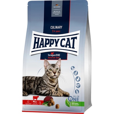 Happy Cat 10кг с предалпийско говеждо месо Culinary Adult Happy Cat суха храна за котки